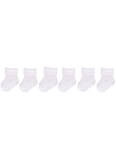 SCORPIO SKA-0009 Kojinės nespaustos, susuktos baltos 3-6 m