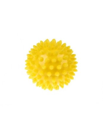 TULLO 412 Sensorinis kamuoliukas masažui ir reabilitacijai 6,6 cm geltonos spalvos