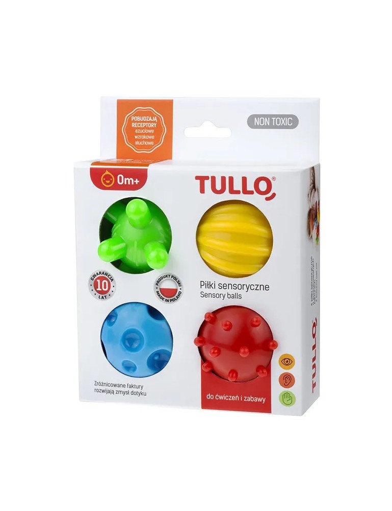 TULLO 459 Sensoriniai kamuoliukai 4 vnt