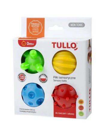 TULLO 459 Sensoriniai kamuoliukai 4 vnt