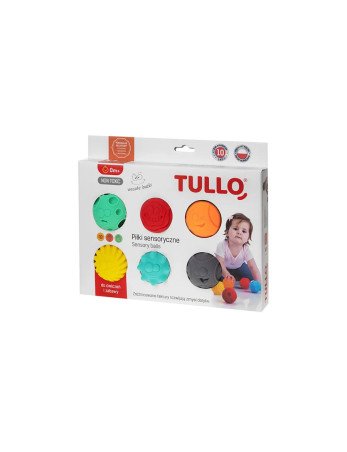 TULLO 462 sensoriniai kamuoliukai su šypsenėlėmis 6 vnt
