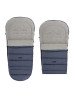 WOMAR iGROW Miegmaišis vežimėliui 2.0 Grey wool premium melange navy blue