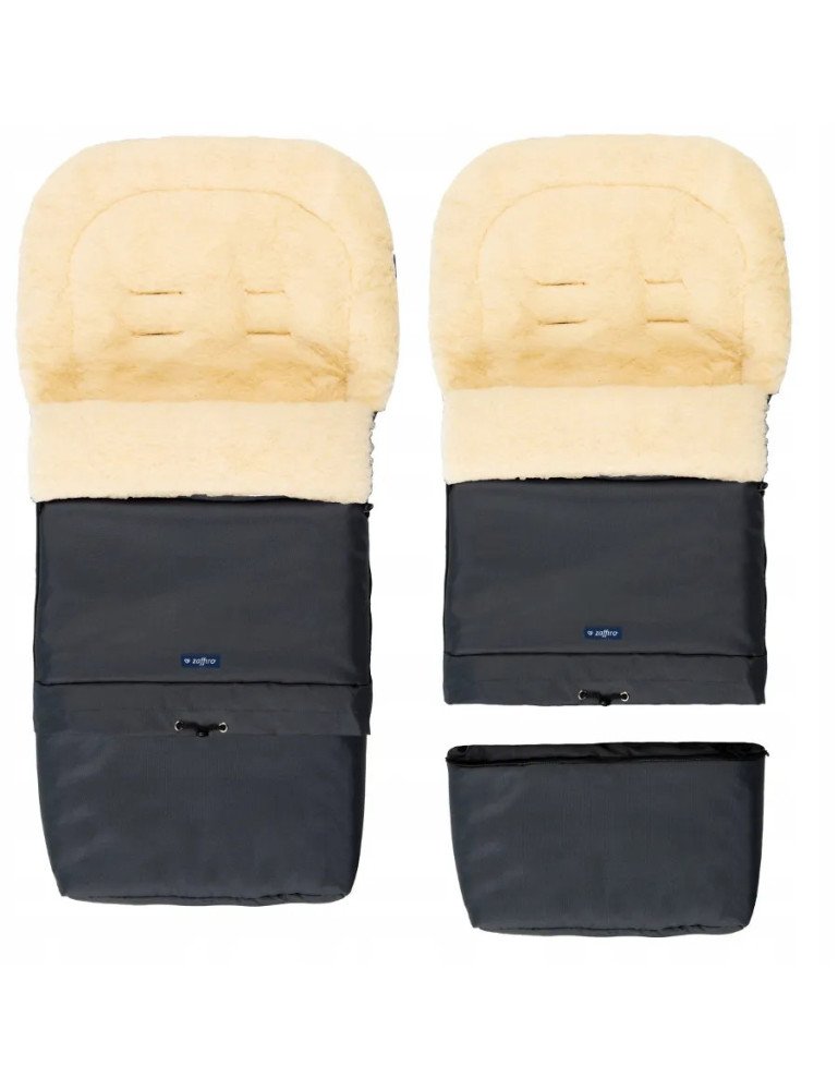 WOMAR S20 SLEEP&GROW Vežimėlio miegmaišis multi arctic natural wool graphite