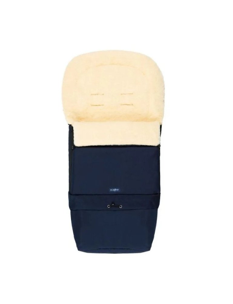 WOMAR S20 SLEEP&GROW Vežimėlio miegmaišis multi arctic natural wool navy blue