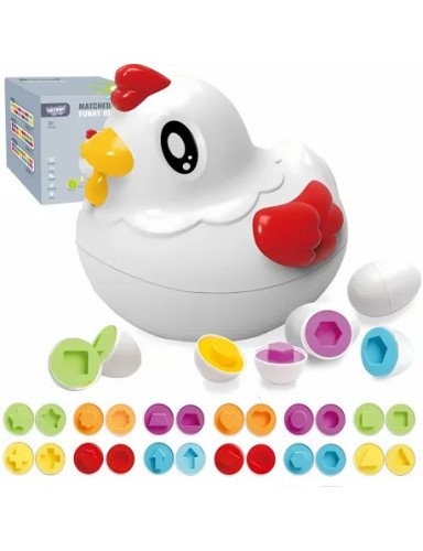 WOOPIE 52012 Montessori viščiukų formų rūšiuoklė