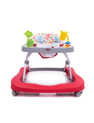 4 BABY Walker WALK'N PUSH RED
