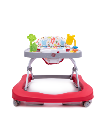 4 BABY Walker WALK'N PUSH RED