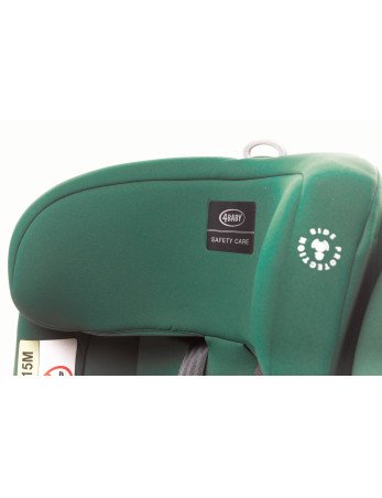 4 BABY GO-FIX Automobilinė kėdutė 76-150cm Tamsiai žalia I dydžio-0-36 kg-Automobilinės kėdutės