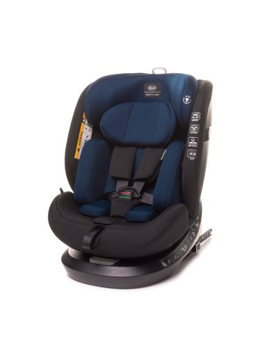 4 BABY Automobilinė kėdutė ROTO-FIX 40-150cm Navy blue I-Size-0-36 kg-Automobilinės kėdutės