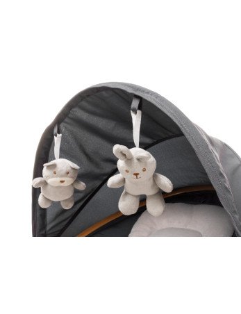 4 BABY kūdikių sūpynės ROCK'N RELAX XXIV GREY-Kūdikių sūpynės-Gultukai