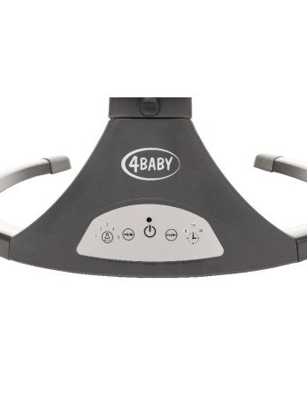 4 BABY kūdikių sūpynės ROCK'N RELAX XXIV GREY-Kūdikių sūpynės-Gultukai
