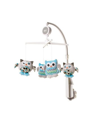 4 BABY OB08 P&E Muzikinė mobilioji OWL karuselė