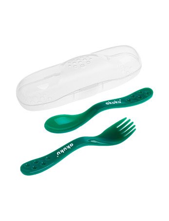 AKUKU A0074 Stalo įrankiai žalios spalvos dėkle