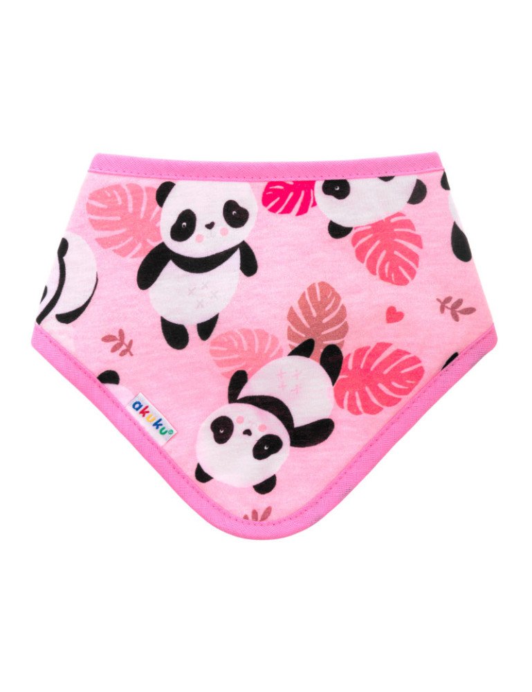 AKUKU A1511 Šliaužtinukai - Velcro šalikas rožinis Panda