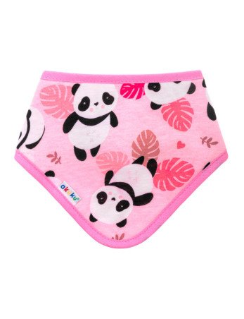 AKUKU A1511 Šliaužtinukai - Velcro šalikas rožinis Panda