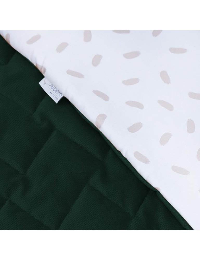 ALBERO MIO boho žalia antklodė V109 su pagalve PARDUODAMA