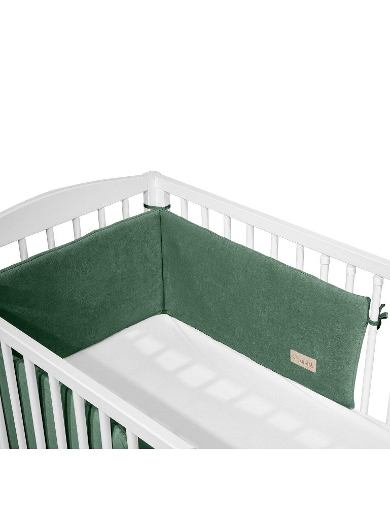 ALBERO MIO vaikiškos lovytės buferis Medvilninė spalva CC4 žalia