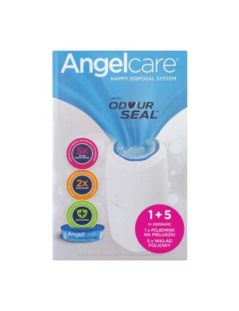 ANGELCARE Classic sauskelnių dėžė + 5 papildymai