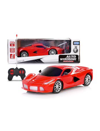 ARTYK 170959 Nuotoliniu būdu valdomas lenktyninis automobilis raudonas
