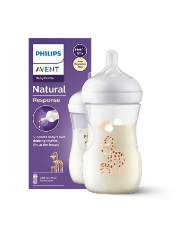 AVENT SCY903/66 "Natural Decor Responsive" buteliukas 260 ml