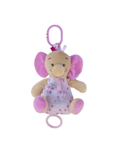 AXIOM 9363 Muzikinė dėžutė Dramblys rožinis 18 cm