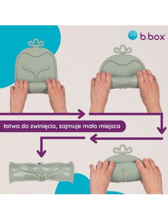 B.BOX BB101310 Kilimėlis Roll+go, skirtas mokytis valgyti savarankiškai, šalavijas