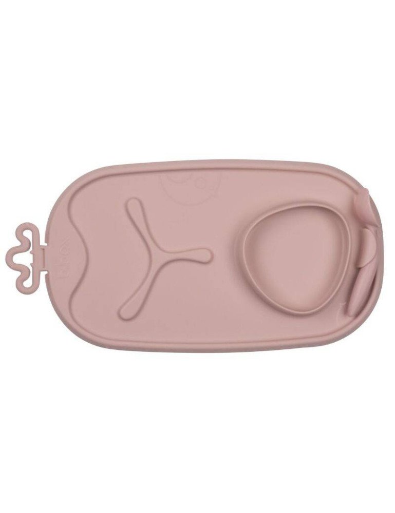 B.BOX BB101311 Roll+go ritininis kilimėlis, skirtas mokytis valgyti savarankiškai, rožinės spalvos