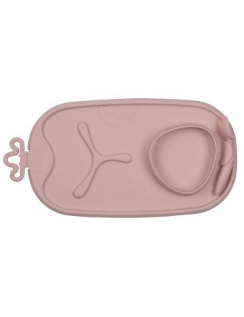 B.BOX BB101311 Roll+go ritininis kilimėlis, skirtas mokytis valgyti savarankiškai, rožinės spalvos