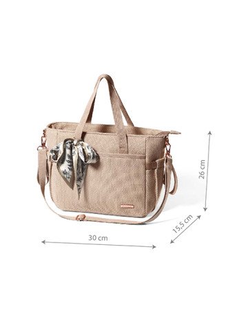 B.O.1571/02 CARMEN mamos / vežimėlio krepšys beige