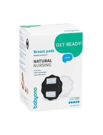 B.O.298/02 NATURAL NURSING krūtų įklotai 24 vnt., juodi