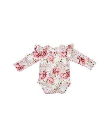BABY 01191 Kūdikių kostiumėlis ilgomis rankovėmis Peonie 56/62