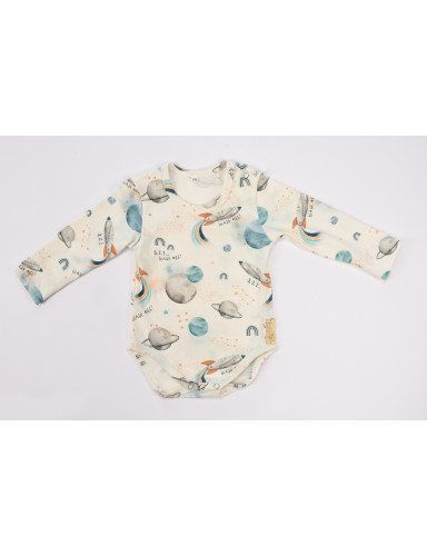 BABY 01198 Kūdikių kostiumėlis ilgomis rankovėmis Cosmos Ecru 68/74