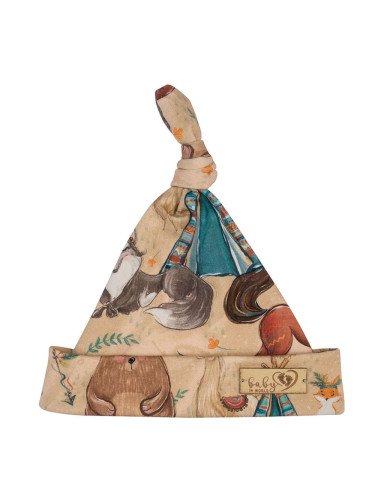BABY 01265 Baby Smurfette Boho berniuko kepuraitė 7-12m
