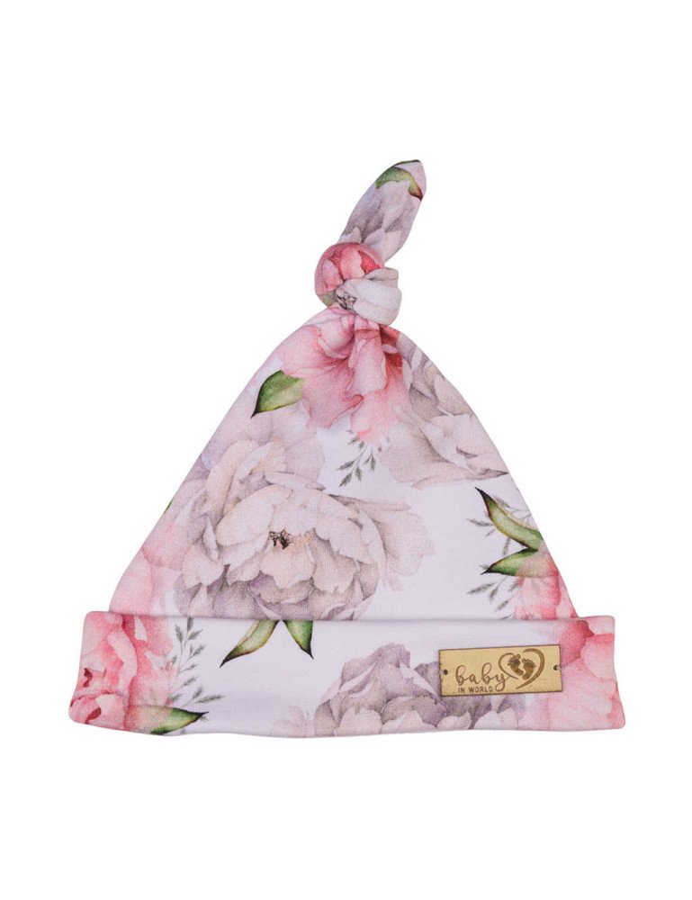 BABY 01286 Kūdikių kepuraitė Smurfette Peonie 0-3m
