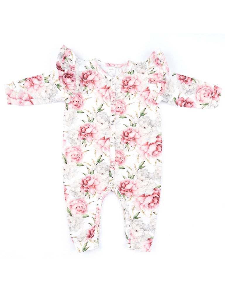 BABY 01334 Kūdikių pižama ilgomis rankovėmis Peonie 80/86
