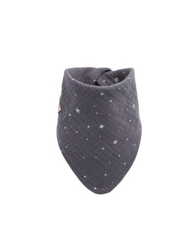 BABY 01349 Muslino bandama Stars Grey