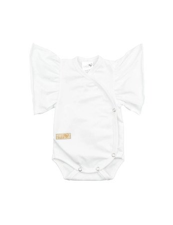 BABY 01374 Kūdikių kostiumėlis trumpomis rankovėmis Butterfly Ecru 56/62
