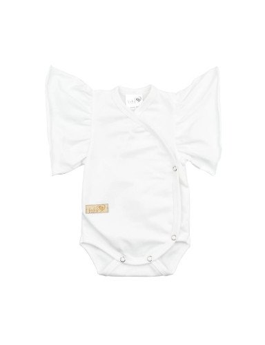 BABY 01376 Kūdikių kostiumėlis trumpomis rankovėmis Butterfly Ecru 80/86