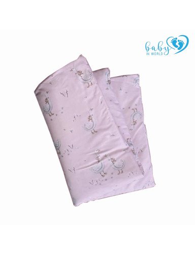 BABY 01632 Antklodė ir pagalvė 135x100 40x60 Gooseberry Pink