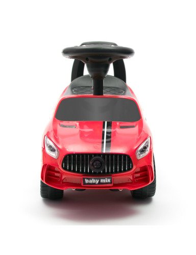 BABY MIX 45834 Vaikiškas garsinis važiuoklis RACER raudonas