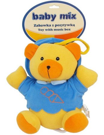 BABY MIX TK/P/1034-0300 Mėlyna meškiukų muzikinė dėžutė 17218