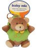 BABY MIX TK/P/1034-0700 Meškiukas žalia striuke 46552 pliušinė muzikinė dėžutė