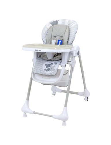 BABY MIX UR-YQ-B003S Maitinimo kėdutė kūdikiui pilka 39507-Maitinimo kėdutės-Vaiko kambarys