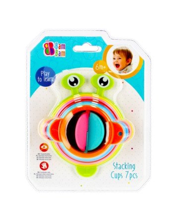 BAM BAM 428983 Dedami puodeliai "Worm" 7vnt