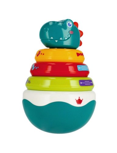 BAM BAM 475293 Dino mokomoji piramidė 2in1