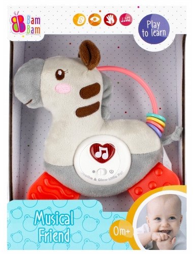 BAM BAM 503087 Muzikinis zebras Soft
