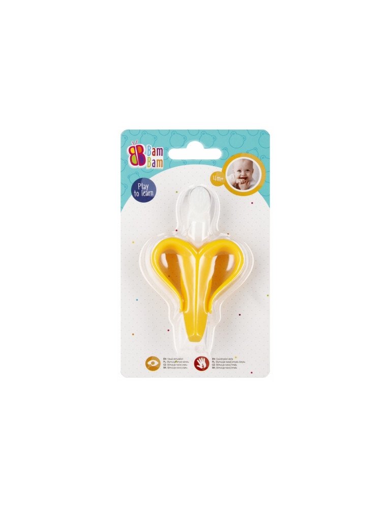 BAM BAM 515037 Bananų dantų šepetėlio kramtukas