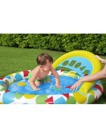 BESTWAY 52378 Baseinas su formų rūšiuokle ir vandens burbulu 120x117x46cm