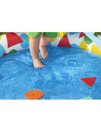 BESTWAY 52378 Baseinas su formų rūšiuokle ir vandens burbulu 120x117x46cm