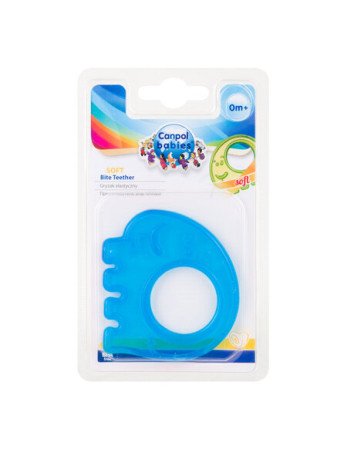 CANPOL 13/109 Kramtukas su gumyte 4 dizainų (drambliukas, meškiukas, antis ir žuvis)